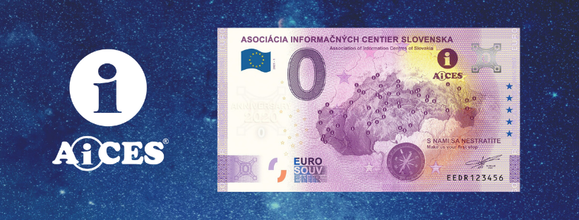 Nová unikátna 0 € bankovka AiCES s motívom mapy prichádza